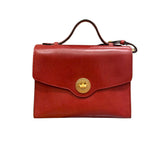 The Bridge - Borsa a tracolla in cuoio con tracolla removibile SS26 Irene, Rosso