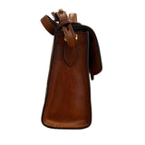 The Bridge - Borsa a tracolla in cuoio con tracolla removibile SS26 Irene, Marrone