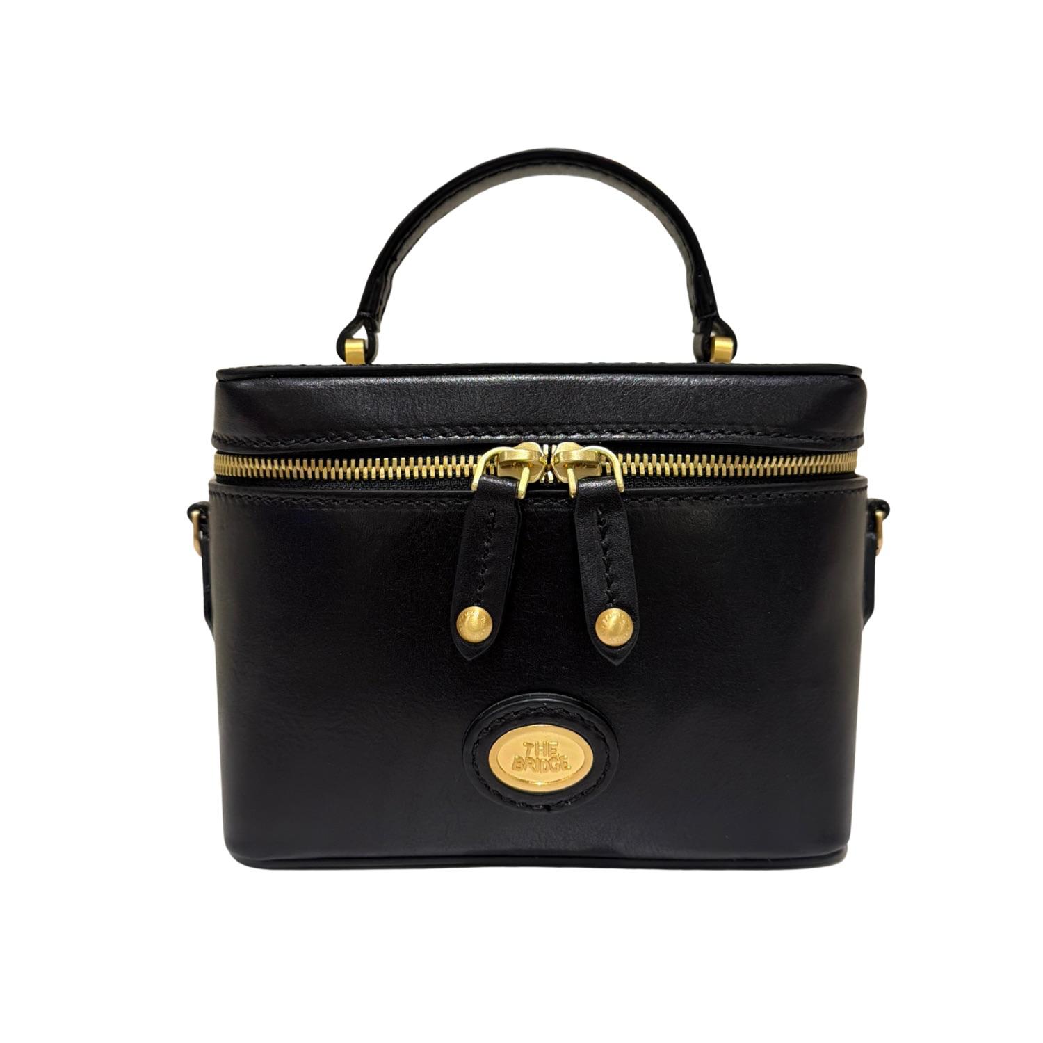 The bridge - Tracollna vanity in pelle, Nero
