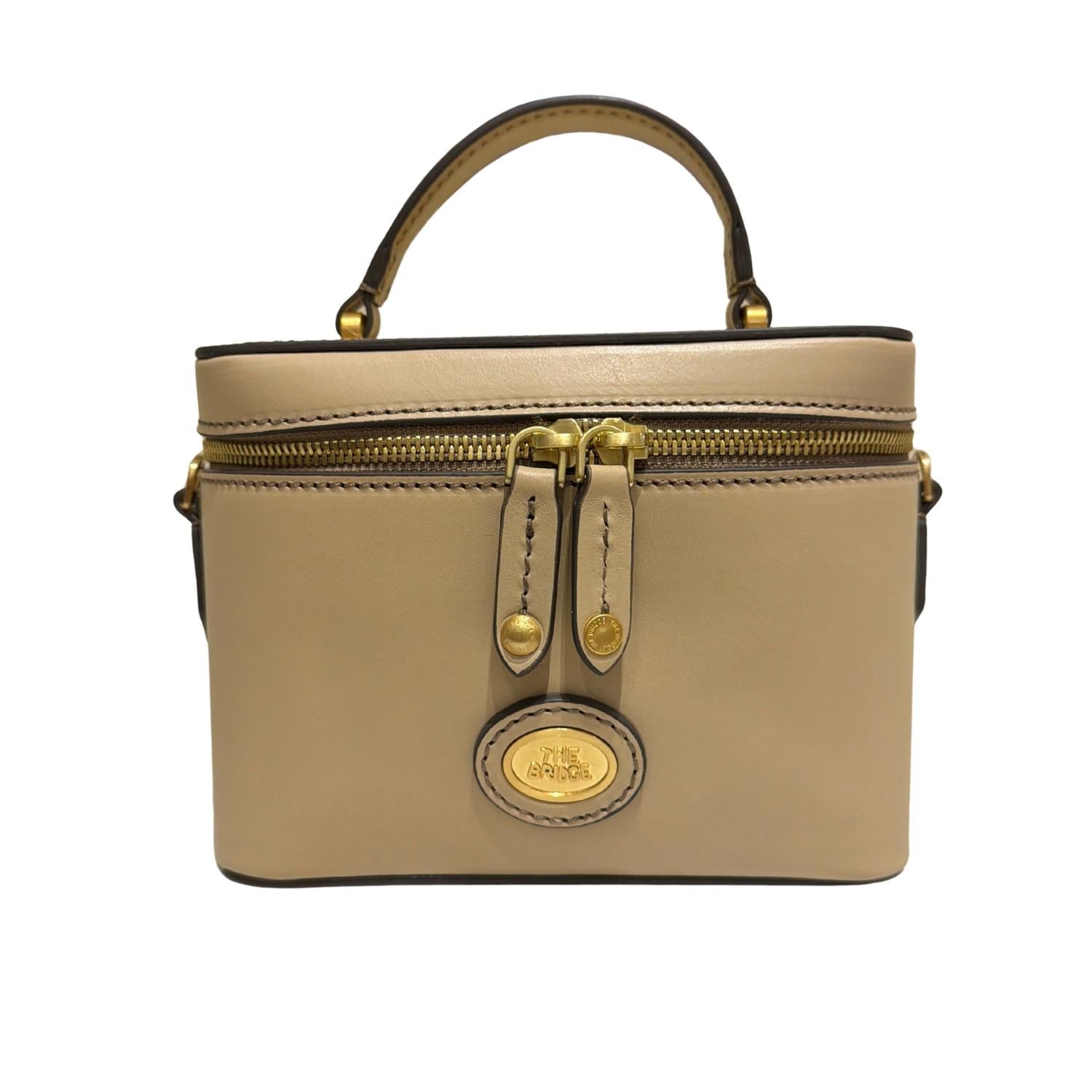 The Bridge - Tracollina vanity in pelle, Beige