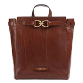 The Bridge - Zaino in pelle Isotta, Marrone