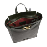 The Bridge - Zaino in pelle Isotta, Verde Scuro