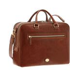 The bridge - Cartella da lavoro con doppio scomparto in pelle linea story, Marrone