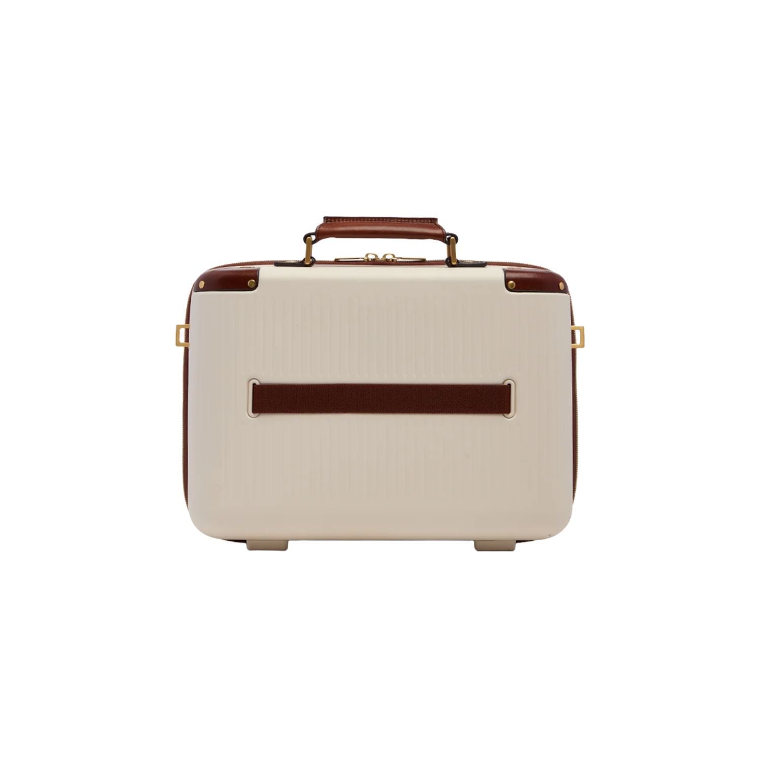 The Bridge - Beauty Case in Pelle e Policarbonato, Bianco