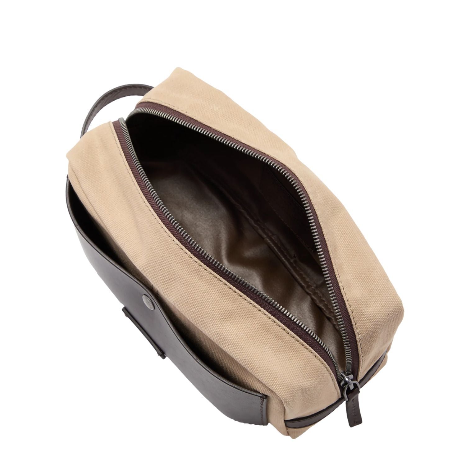 The bridge - Beauty case in Canvas e Pelle Bovina, Marrone