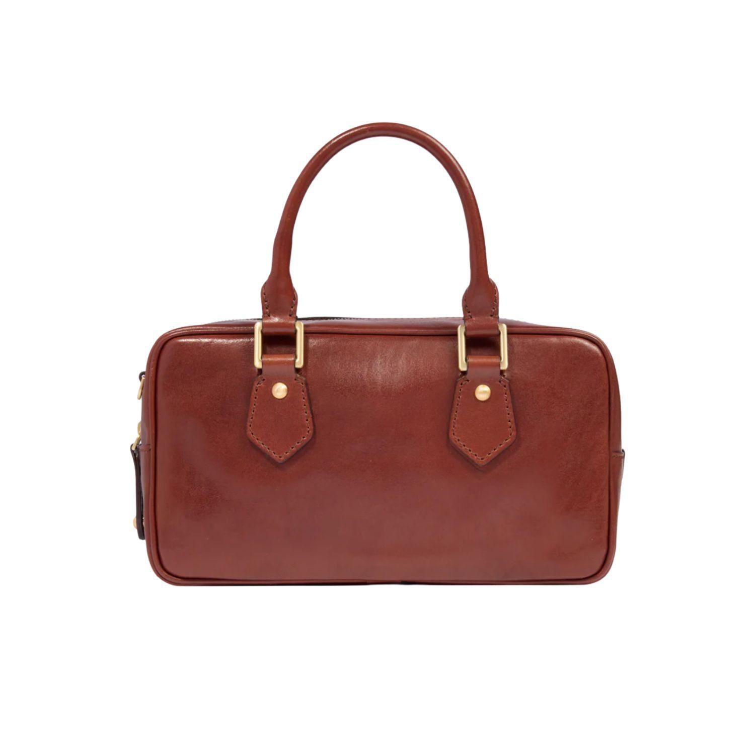 The bridge - Bauletto medio in pelle con tracolla removibile, Marrone