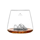 Alaskan Maker - Set di 2 bicchieri in vetro borosilicato con topografia delle Tofane e del Marmolada, Trasparente