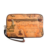 Alviero Martini - Pochette unisex con manichetto Geo Classic, Beige