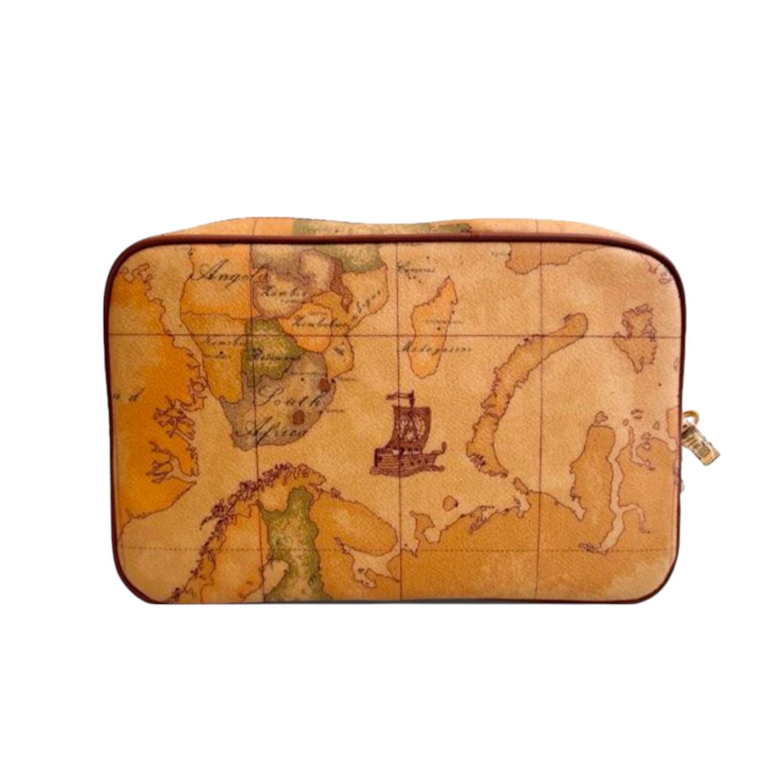 Alviero Martini - Pochette unisex con manichetto Geo Classic, Beige