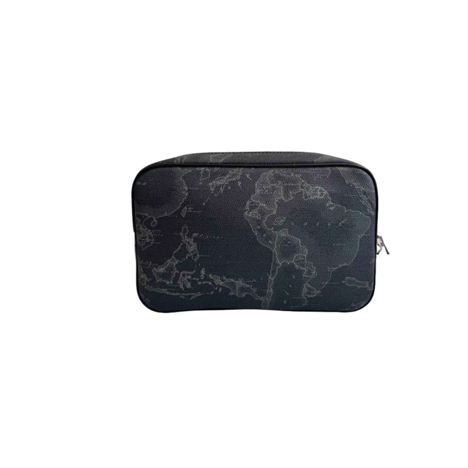 Alviero Martini - Pochette unisex con manichetto Geo Classic, Nero