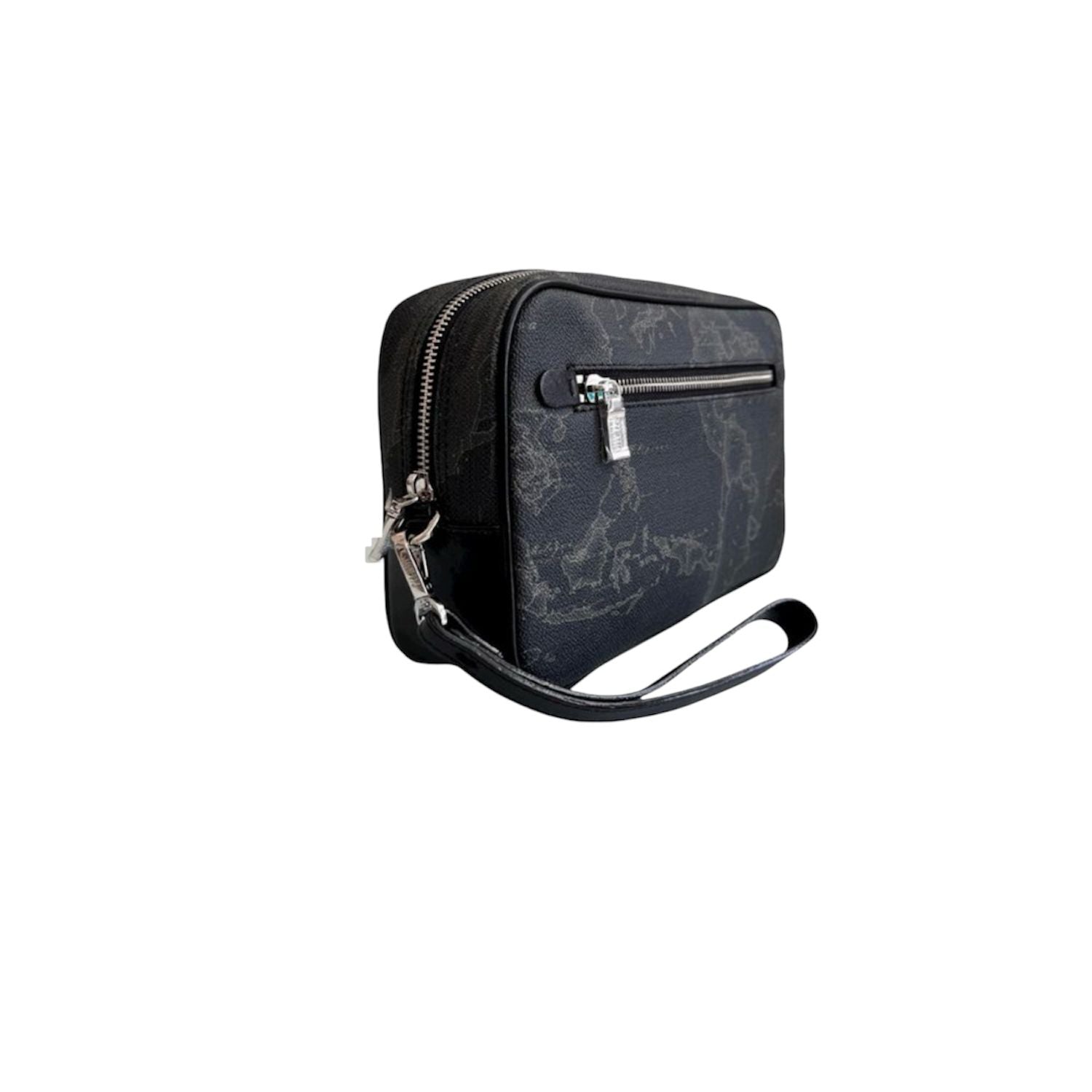Alviero Martini - Pochette unisex con manichetto Geo Classic, Nero