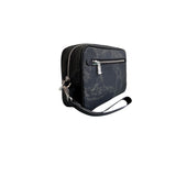 Alviero Martini - Pochette unisex con manichetto Geo Classic, Nero