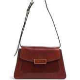 THE BRIDGE - Borsa a tracolla con patta in pelle, Cuoio