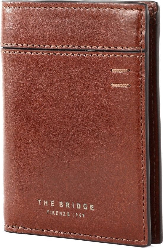 THE BRIDGE - Portafoglio verticale senza portamonete in pelle, Cuoio