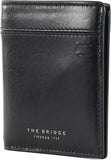 THE BRIDGE - Portafoglio verticale zenza portamonete in pelle, Nero