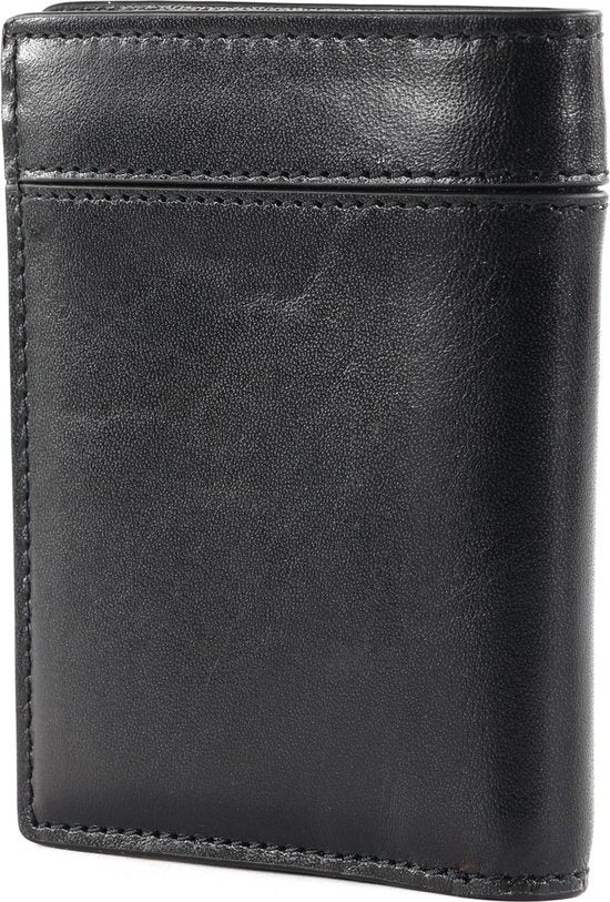 THE BRIDGE - Portafoglio verticale zenza portamonete in pelle, Nero