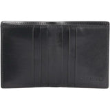 THE BRIDGE - Portafoglio verticale zenza portamonete in pelle, Nero