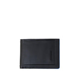 PIQUADRO - Portafoglio con portamonete in pelle, Nero