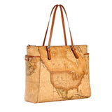 Alviero Martini - Borsa shopper grande Geo Classic E001 Beige