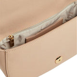 Alviero Martini - Borsa a spalla e a tracolla con foulard, Nocciola