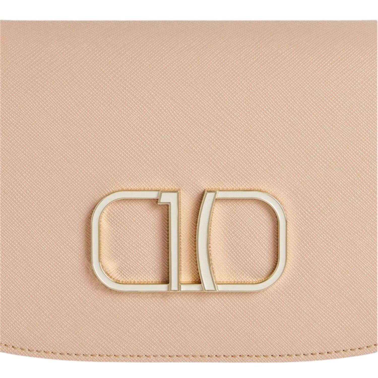 Alviero Martini - Borsa a spalla e a tracolla con foulard, Nocciola