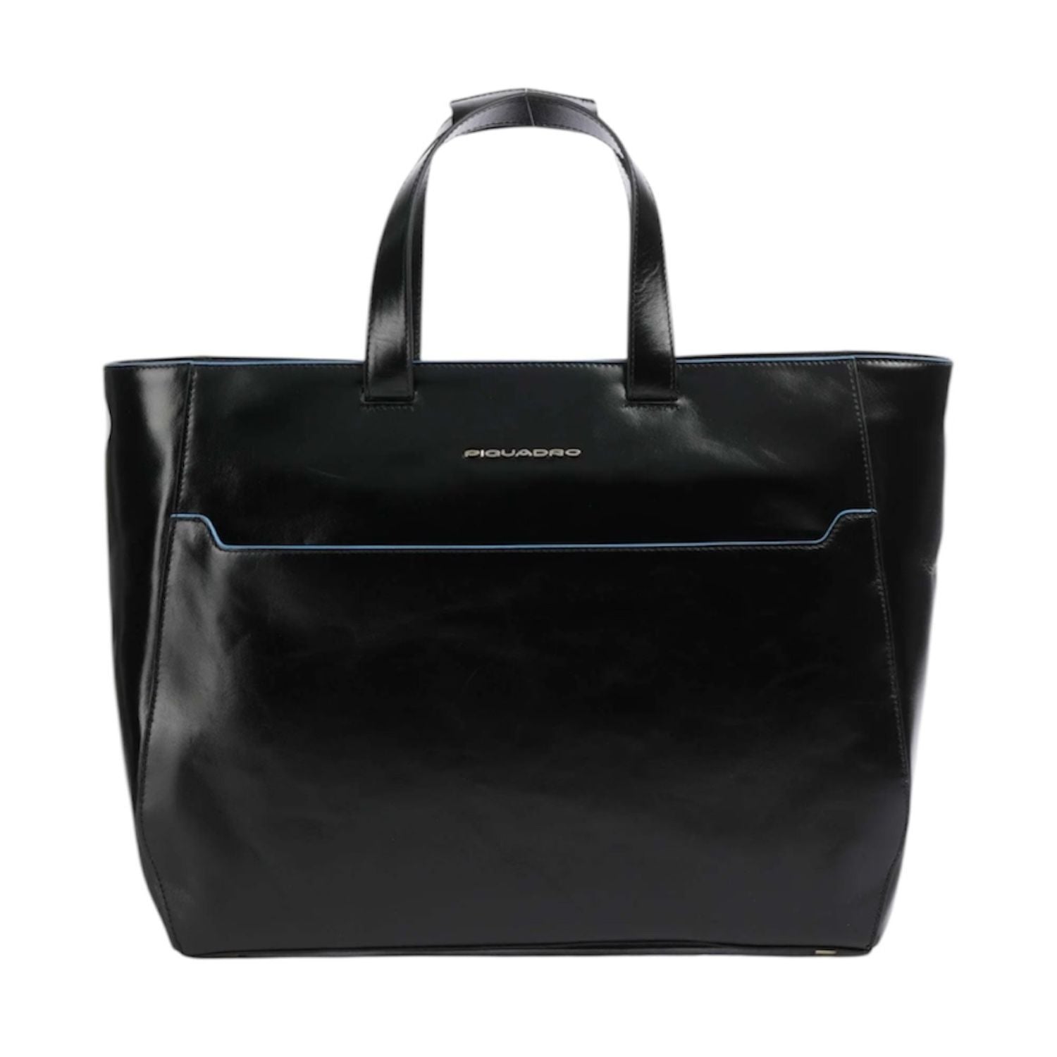 Piquadro - Borsa da lavoro porta pc a 3 scomparti Blue Square, Nera