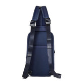 PIQUADRO - Monospalla a zaino in tessuto e pelle, Blu