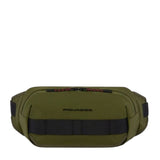 Piquadro - Marsupio tessuto riciclato, Verde