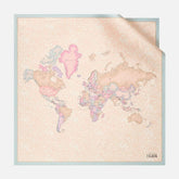 Alviero Martini - Foulard 100% seta 90x90 colori pastello, Multicolore