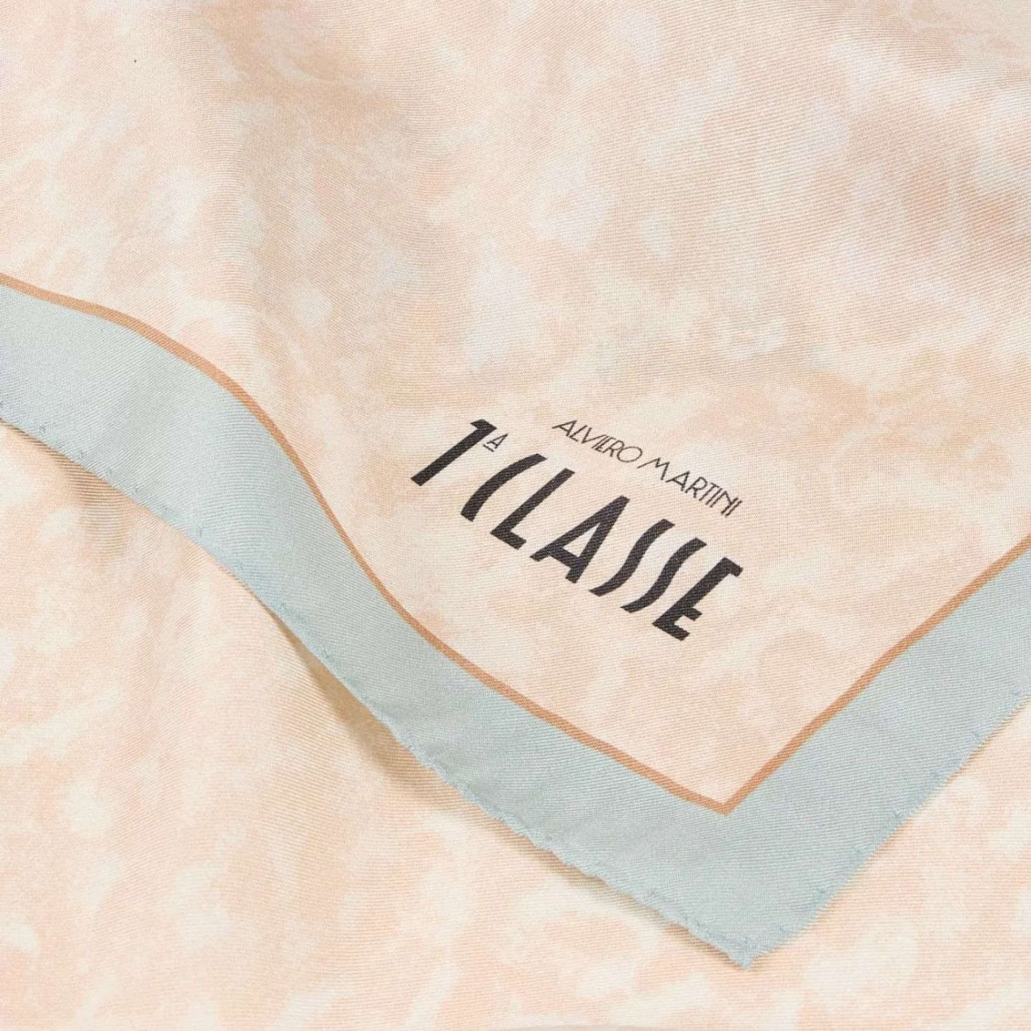 Alviero Martini - Foulard 100% seta 90x90 colori pastello, Multicolore