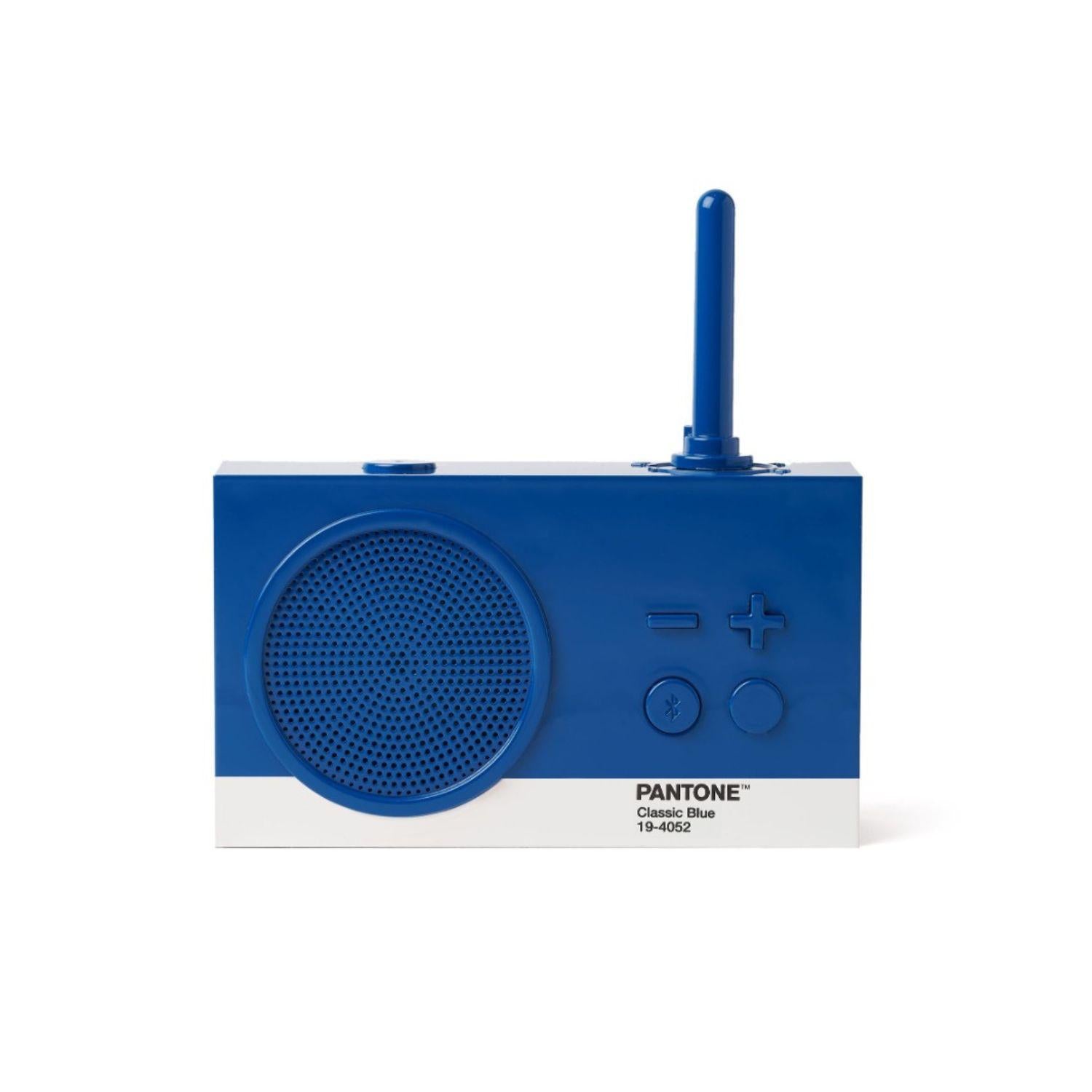 Lexon - Pantone Radio impermeabile e Speaker Bluetooth 3W, Blu
