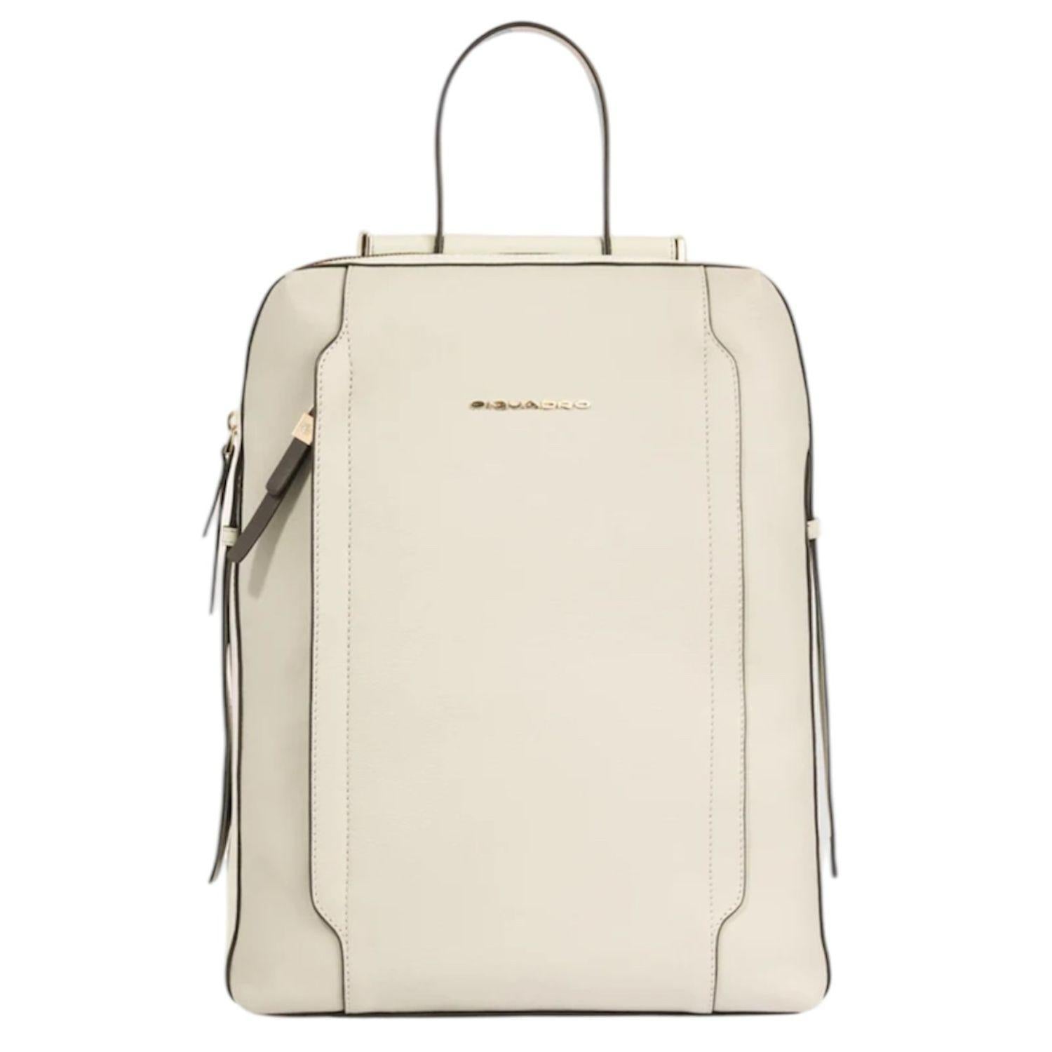 Piquadro - Zaino porta computer 14" e porta iPad® Circle, Bianco