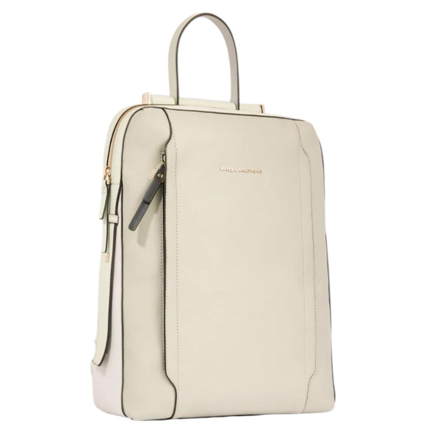 Piquadro - Zaino porta computer 14" e porta iPad® Circle, Bianco