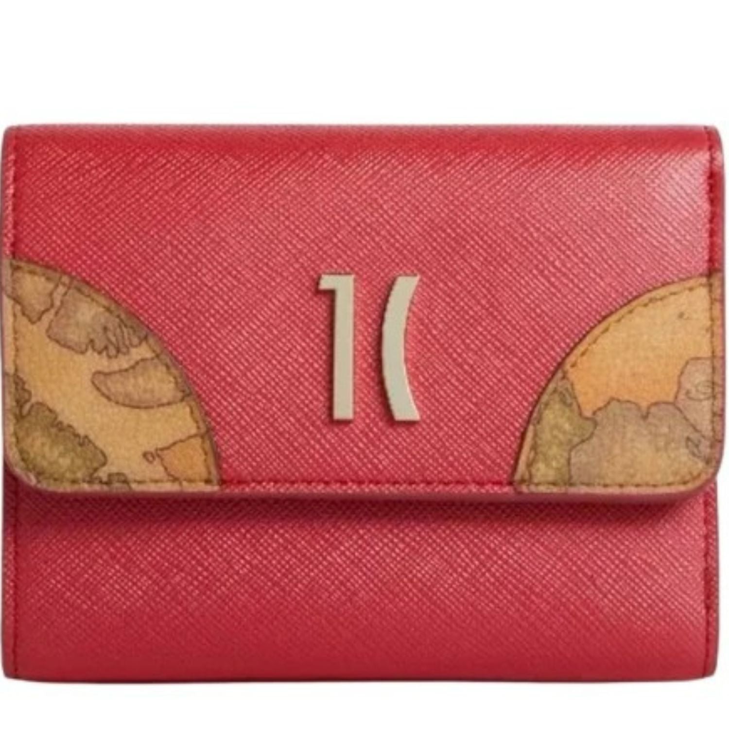 ALVIERO MARTINI - Portafoglio mini bifolder, Rosso Perlato