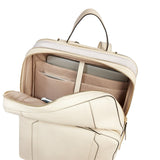 PIQUADRO - Zaino donna porta pc 15.6 in pelle espandibile, Bianco