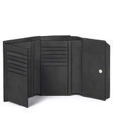 PIQUADRO - Portafoglio donna in pelle W92, Nero