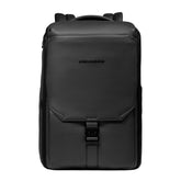 PIQUADRO - Zaino da lavoro porta PC 15.6 in pelle martellata, Nero