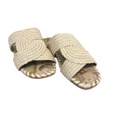 ALVIERO MARTINI - N. 36 Ciabattina rafia, Naturale