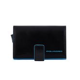 PIQUADRO - Portacarte uomo automatico Blue Square, Nero