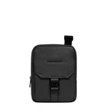 PIQUADRO - Borsello piccolo in pelle martellata, Nero