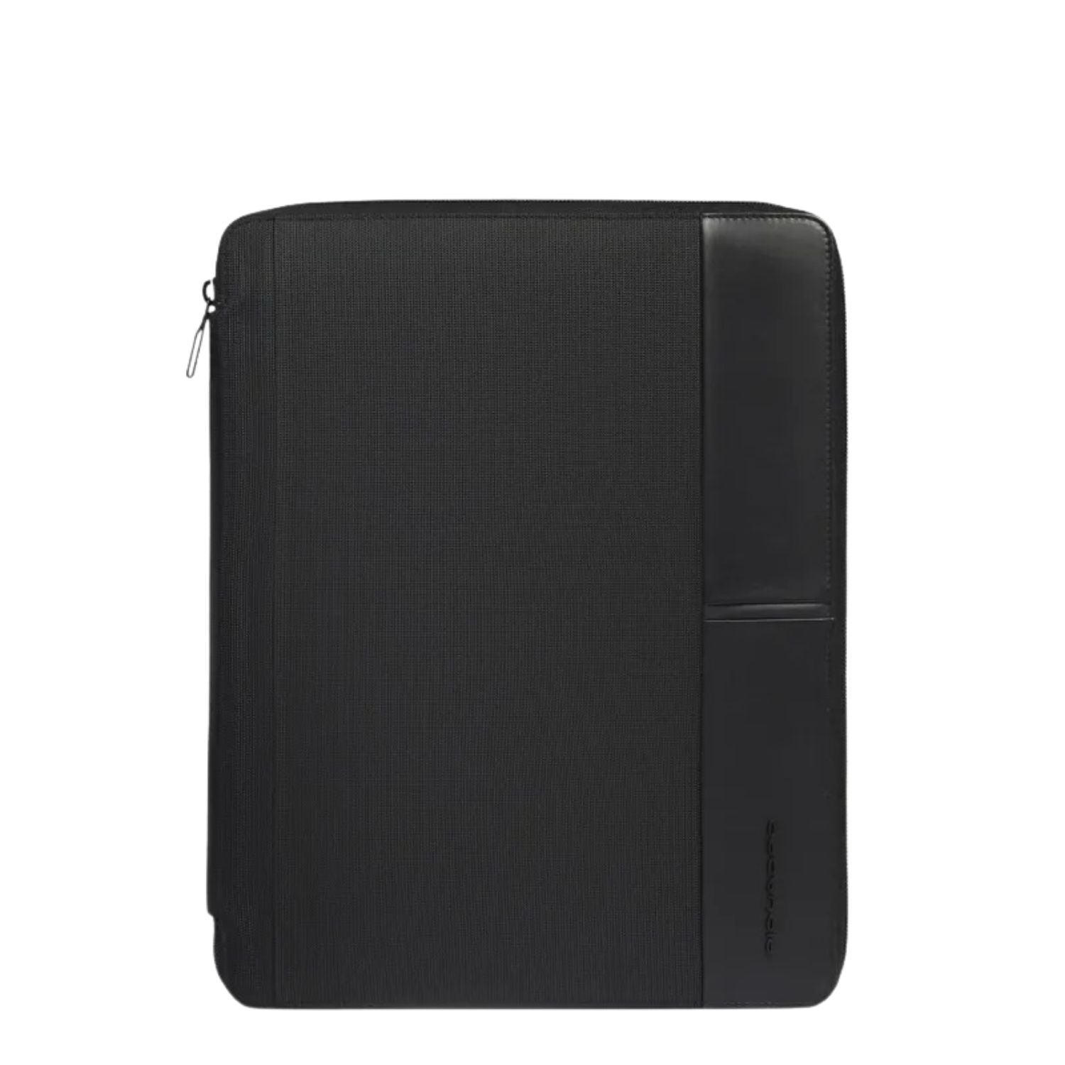 PIQUADRO - Portablocco A4 in tessuto e pelle, Nero