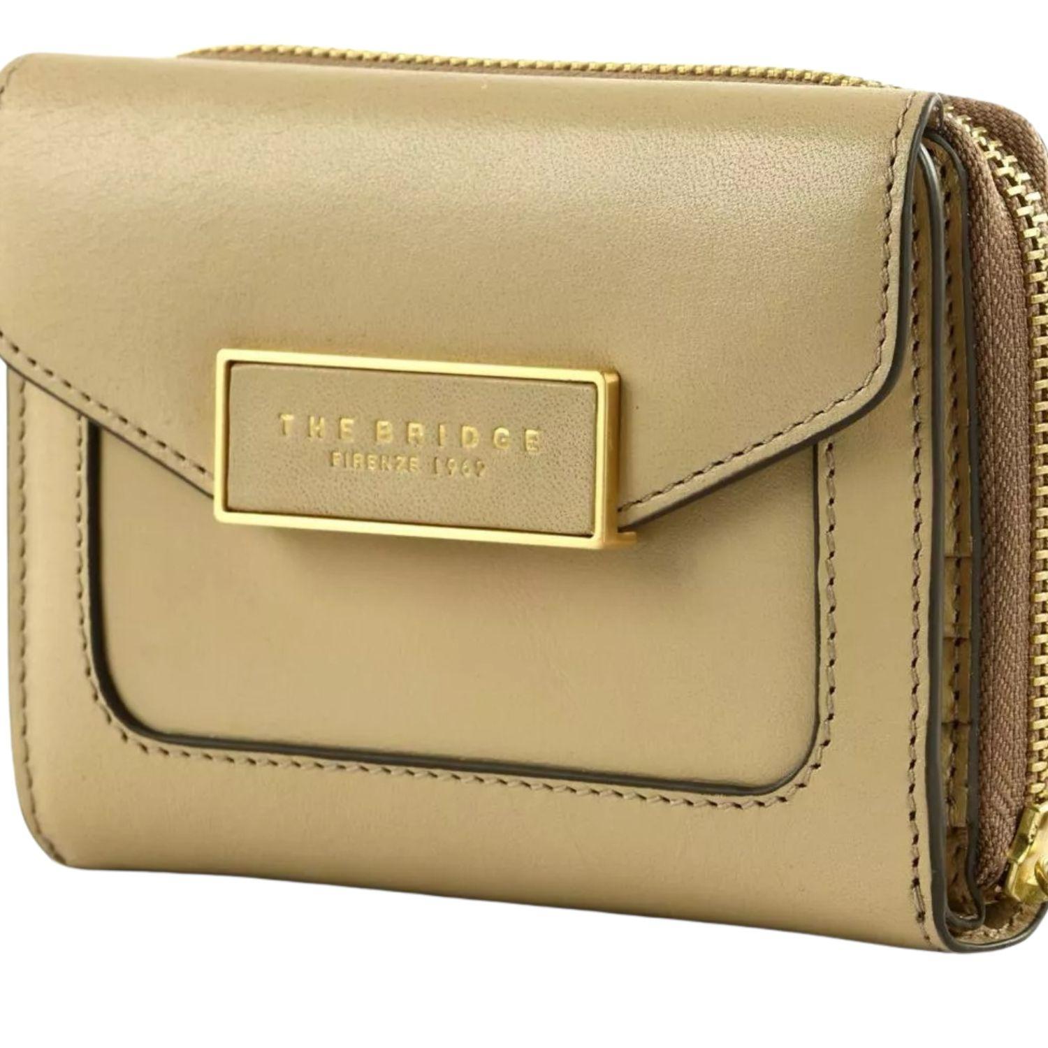 THE BRIDGE - Portafoglio donna medio Ginevra, Beige