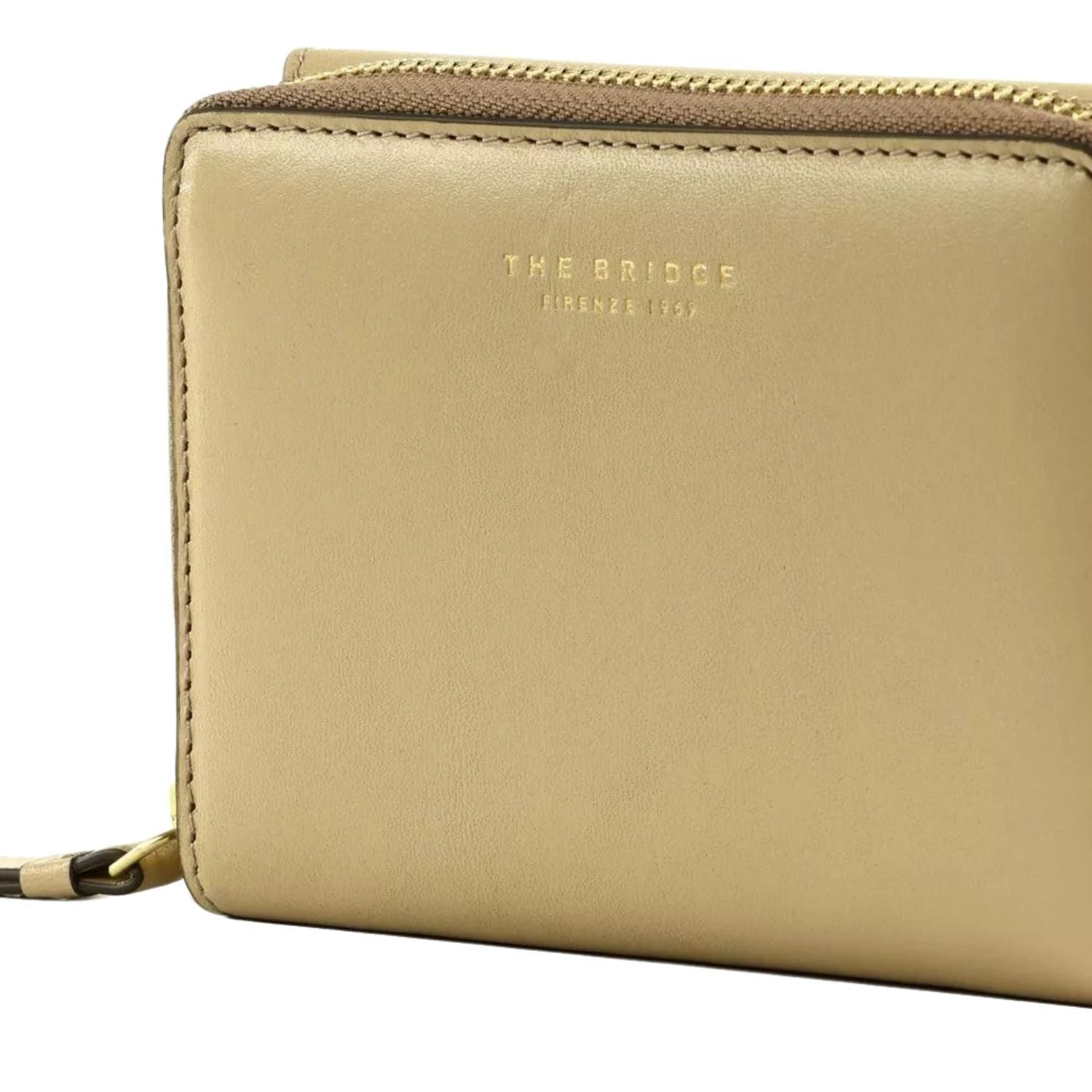 THE BRIDGE - Portafoglio donna medio Ginevra, Beige
