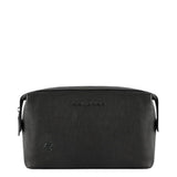 Piquadro - Beauty case uomo in pelle, Nero