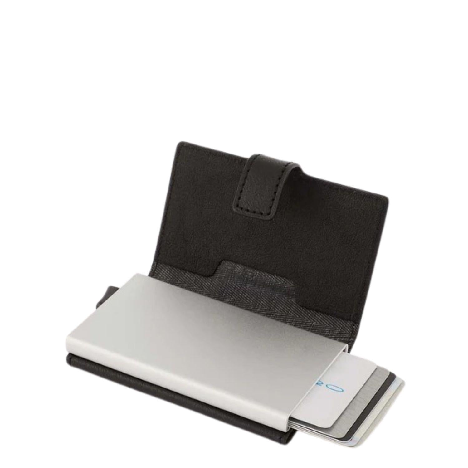 PIQUADRO - Wallet automatico porta carte B3, Testa di Moro