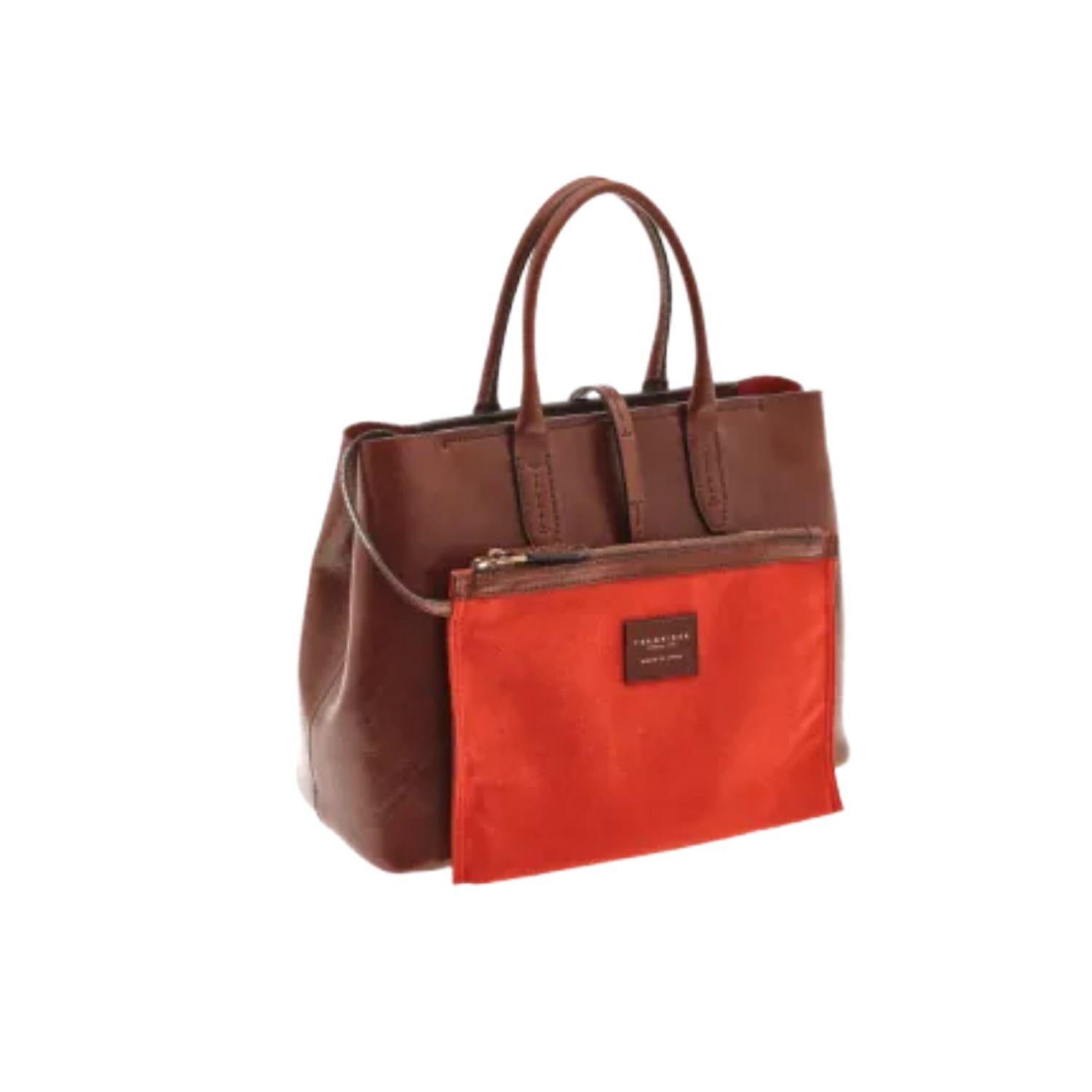 THE BRIDGE - Borsa due manici con tracolla Dalston, Marrone