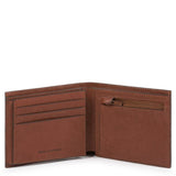 Piquadro - Portafoglio B3 con porta monete con zip e portadocumenti, Marrone