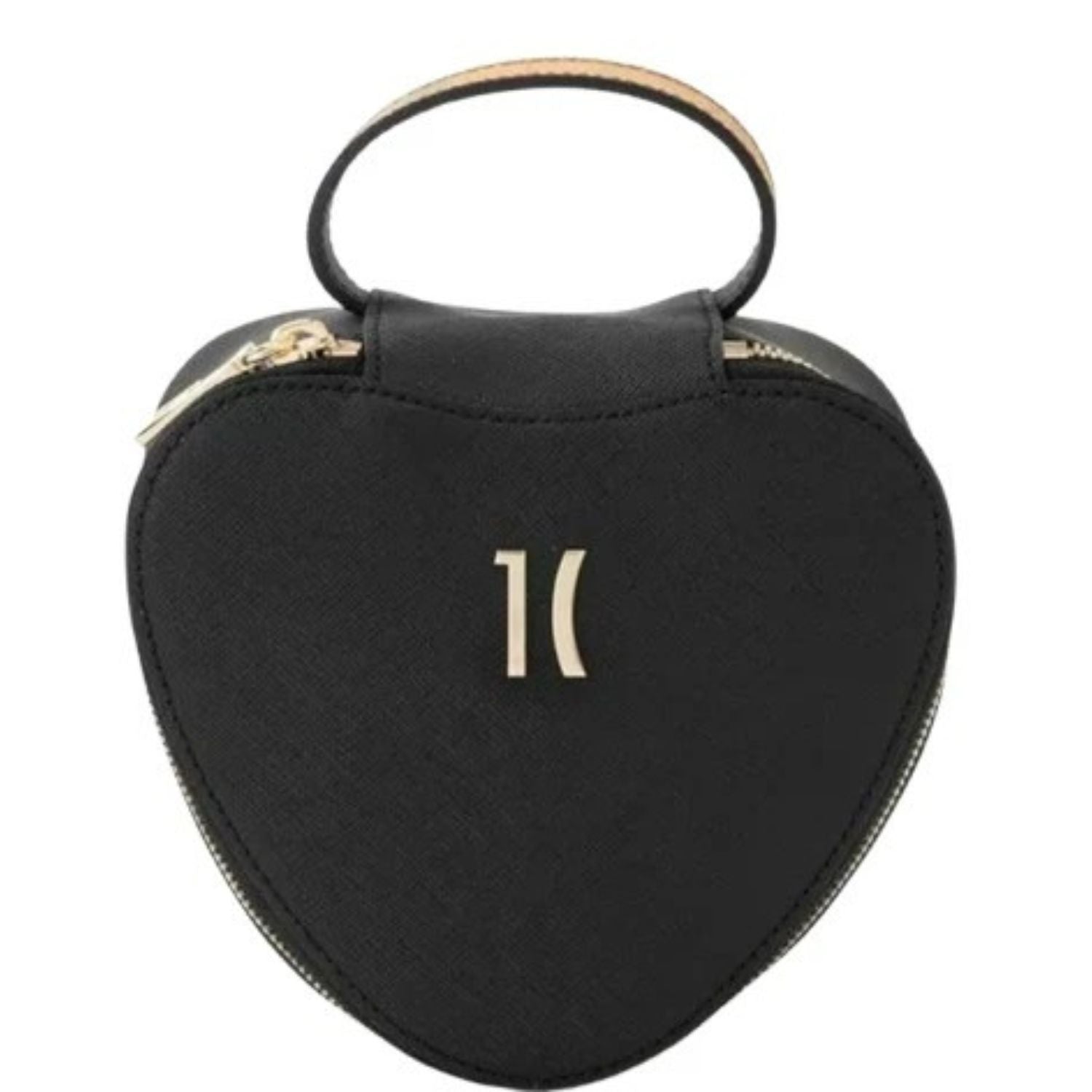 Alviero Martini - Beauty case a Cuore in saffiano , Nero