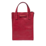 THE BRIDGE - Borsa mini verticale con manici e tracolla Mirra, Rosso Ciliegia