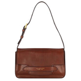 THE BRIDGE - Borsa a spalla Lucrezia in pelle di vacchetta, Cuoio